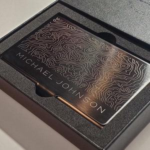 Porte-cartes de visite pour homme, porte-cartes personnalisé, porte-cartes professionnel, cadeau d'entreprise cool pour le bureau, cadeau nautique pour homme en plein air SS03