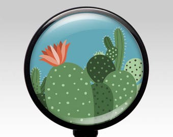 Badge Reel, Cactus Retractable Badge Holder, Cute Cactus Badge Clip, Rn Cna Doctor Id Badge, Nursing Student Graduation Gift for Her 561