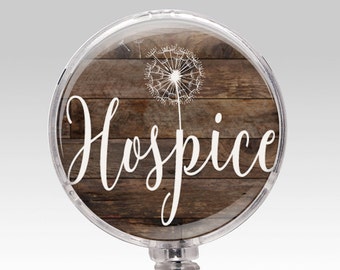 Hospice Badge Reel, Retractable Badge Holder, Badge Clip, Rn Id Badge, Hospice Stethoscope ID Tag, Nursing Student Gift 474