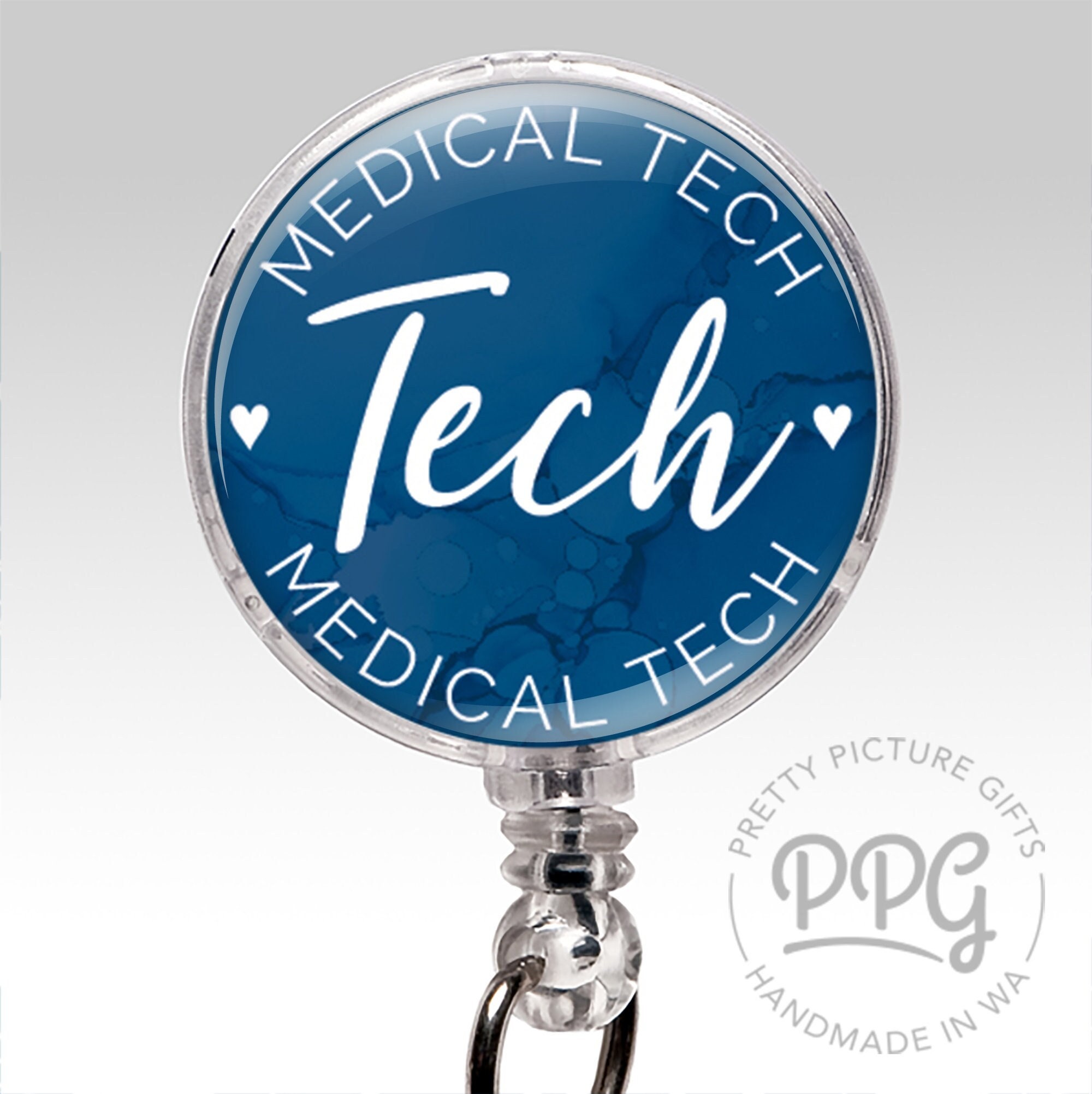 Porte-badge infirmière rétractable personnalisé Logo santé