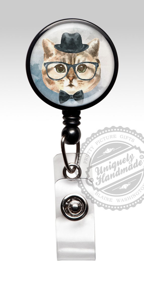 Cat Badge Reel, Funny Badge Holder Id Badge Clip Retractable Card Holder  Carabiner Cat Lover Pediatric Vet LPN RN Funny Nurse Jewelry 608 -   Canada