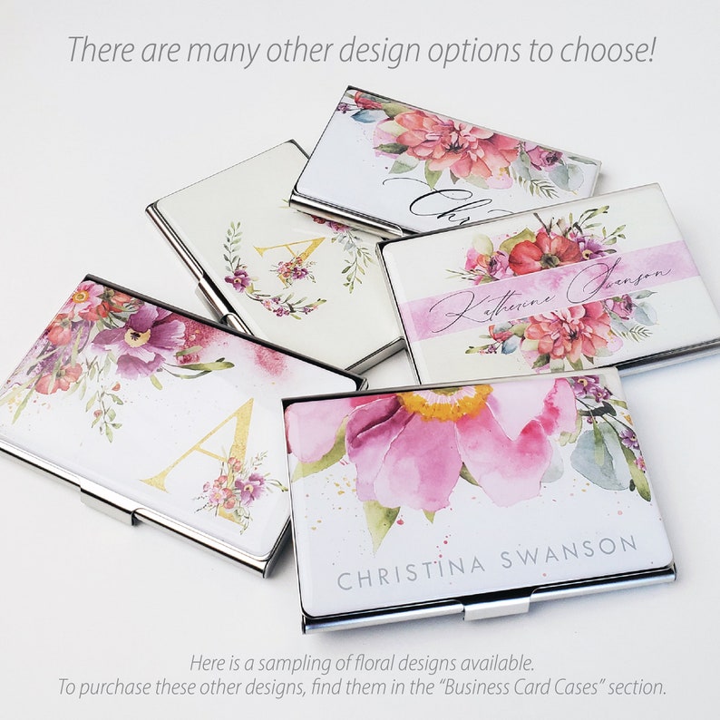 Personalized Business Card Case for Women Metal Business Card Etsy