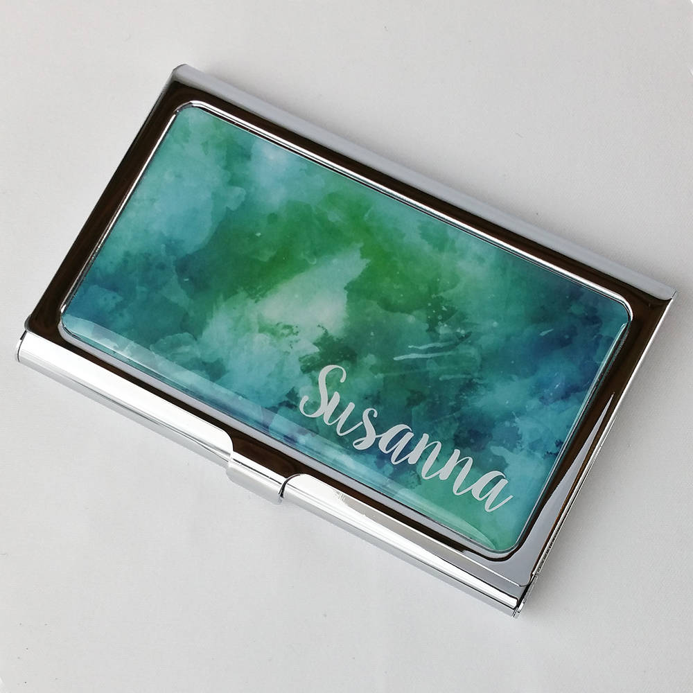 Personalized Business Card Holder, Custom Business Card Case, Metal C…