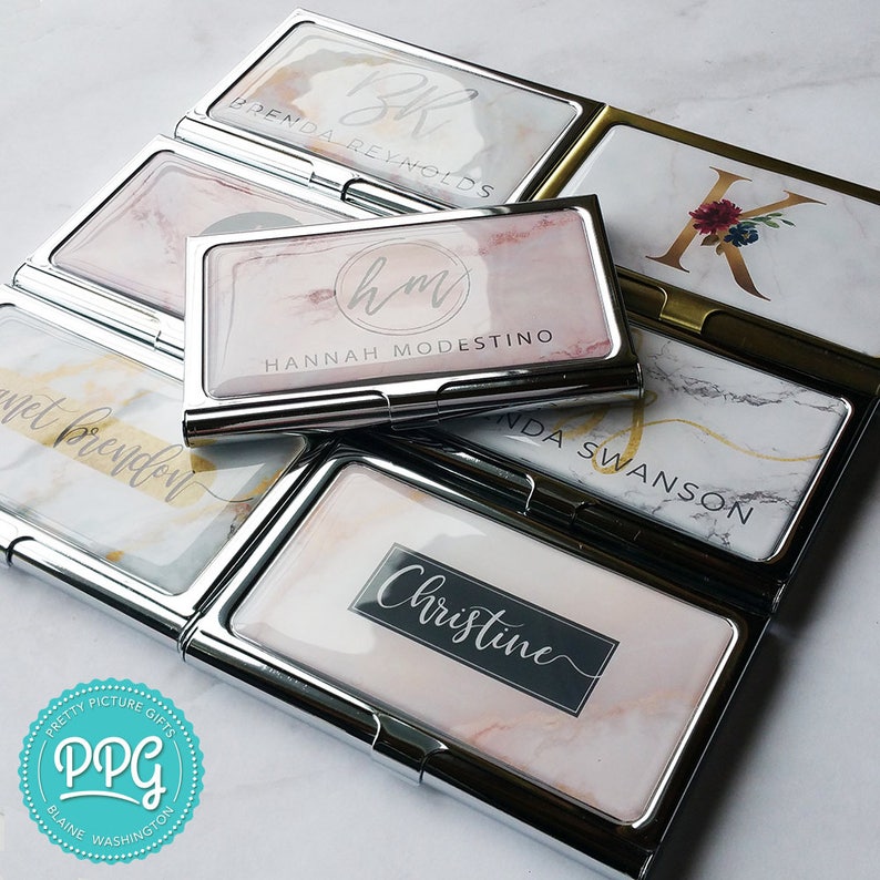 Personalized Business Card Case Metal Business Card Case for Etsy