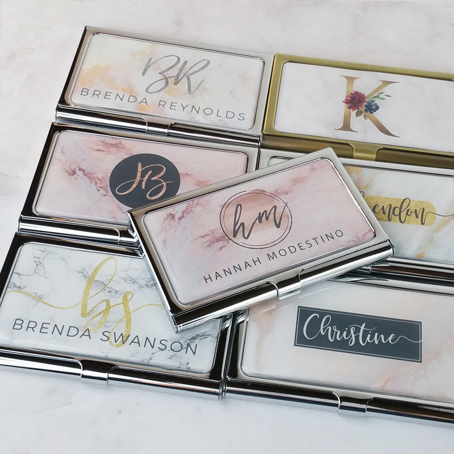 Personalized Business Card Case Metal Business Card Case for Etsy