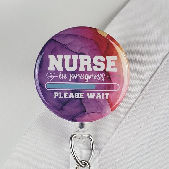 Nursing Student Badge Reel Nurse Retractable Badge Holder 