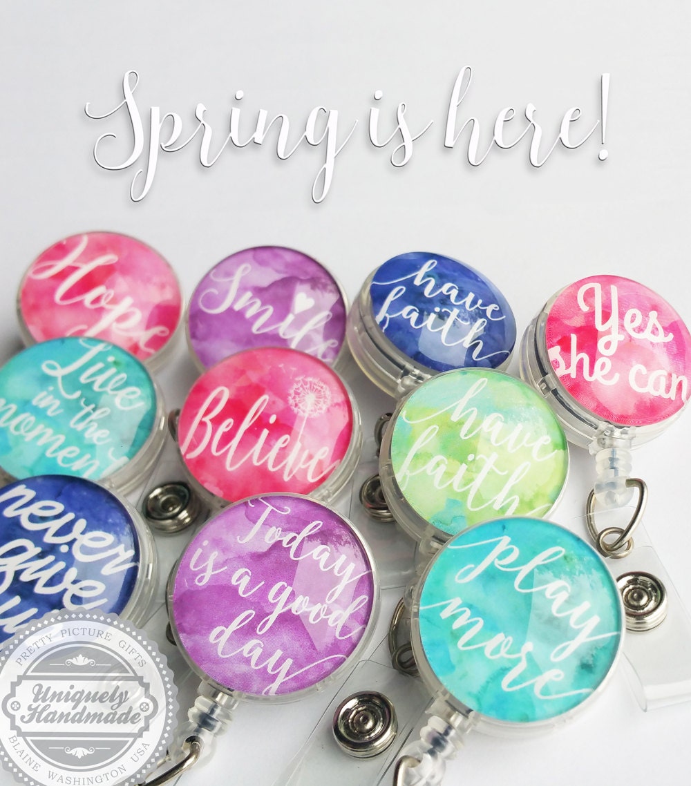 Nurse Retractable Badge Holder ID Badge Reel Clips Etsy Australia