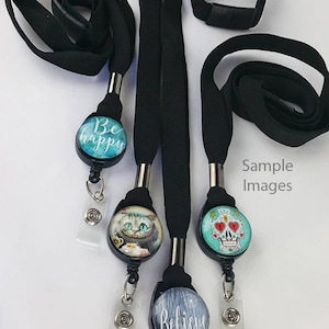 Badge Reel, Inspirational Words Happy Nurse Badge Holder, Retractable Badge Holder, Badge Clip, Lpn Rn Id Badge, Nursing Student Gift 489 image 6