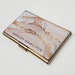 Custom Business Card Holder, Pink Gold Card Case, Gift for her, Professional Slim Wallet, Rose Gold Business Card Gift, Banker Stylist E169 