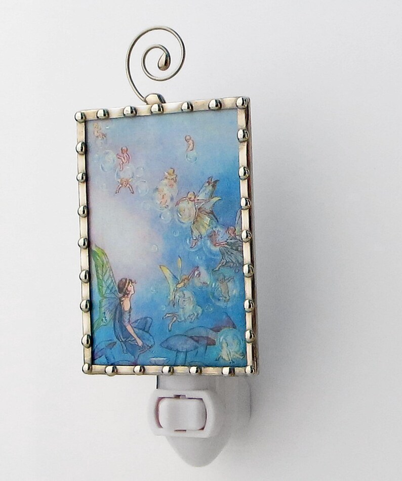 Fairy Night Light Nursery Rhyme Night Light Blue Etsy