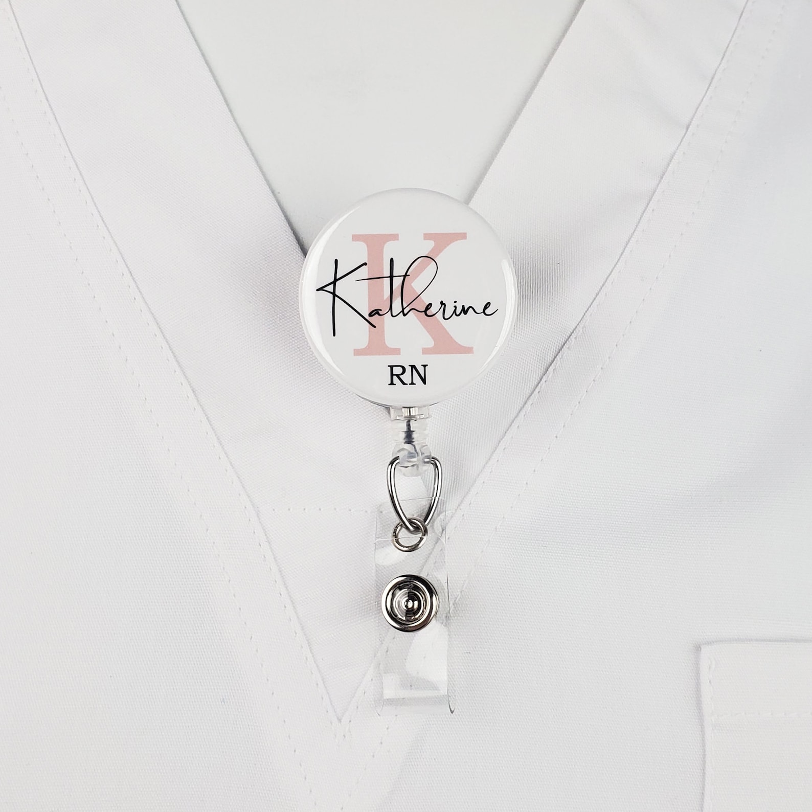 Personalized Badge Reel Custom Nurse Retractable Badge Holder Etsy