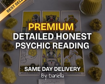 Premium Psychic Tarot Reading: Detailed Love, Career and Life Guidance, Same Day Delivery by DaniellaPsychic