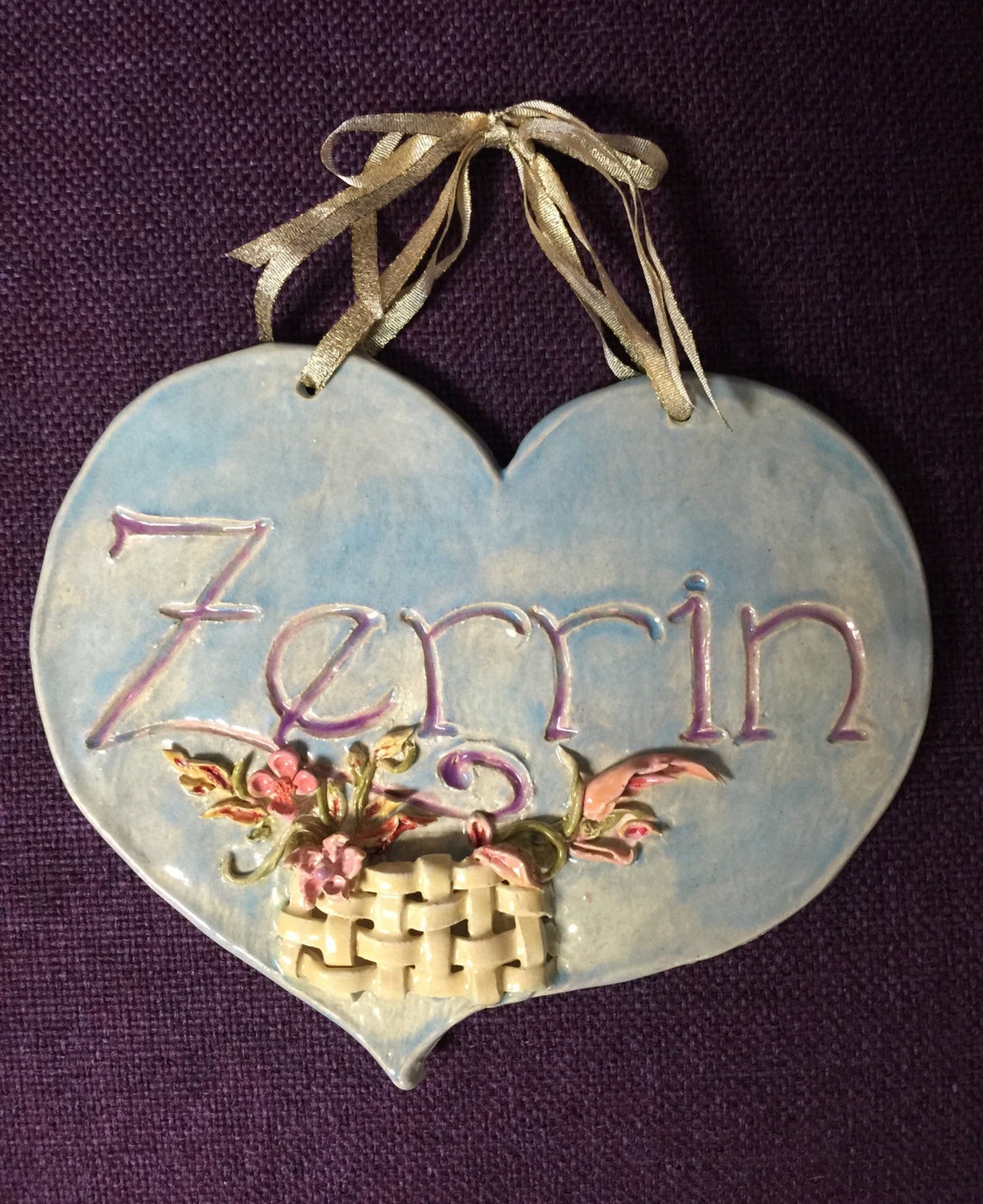 Custom Ceramic Name Plaques Etsy