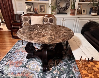 Mesa auxiliar de mármol Bernhardt