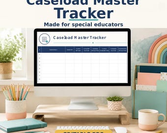 Editable IEP & Evaluation Date Tracker, Special Education Planner (PDF)