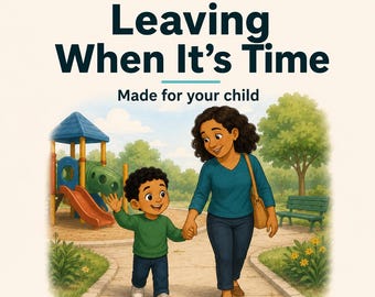 Leaving Activities Social Story for Kids | Personalized Printable PDF