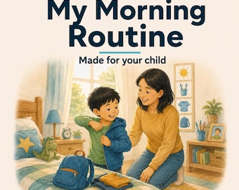 Morning Routine Chart for Kids | Personalized Visual Schedule Printable PDF