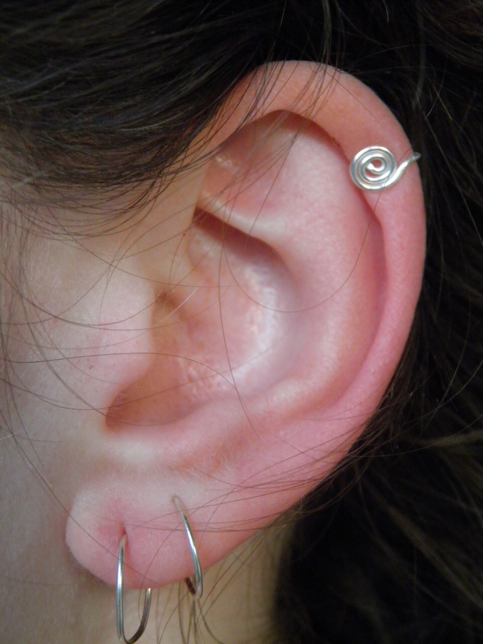 Tragus Ear Cuff... tumble Weed Silver Wire Wrapped Etsy