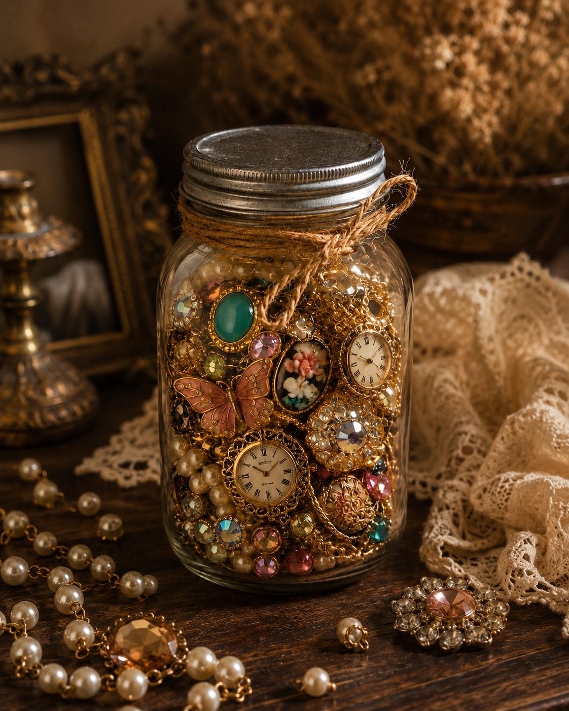 Vintage Glass Jars - Etsy