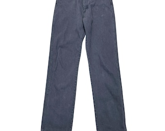 Jeans vintage Wrangler Cowboy Cut da uomo, taglia 33x36 (veste 32x35), denim di cotone grigio, 13MWZ USA