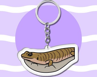 Sand Swimmer Acrylic Keychain | Australian Reptile Key Charm