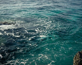 Ocean Water Print, Turquoise Gulf of Mexico Photography