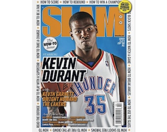 Kevin Durant SLAM Magazine Cover Rolled Poster | Basketball Wall Art, NBA Poster, Sports Room Decor, Gift For Teens,