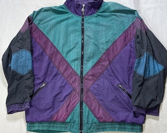 Giacca a vento vintage Christian Dior Monsieur anni '90, taglia XL