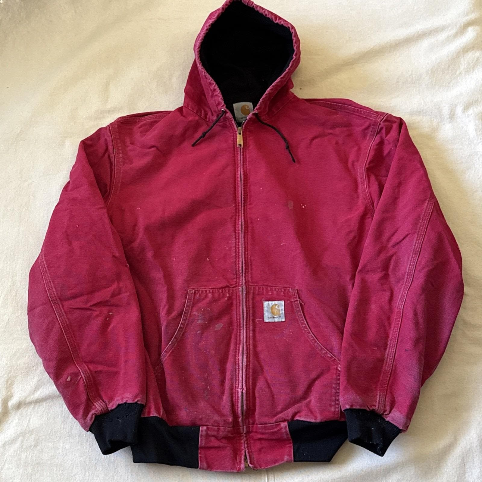 Carhartt Active Jacket Red - Etsy
