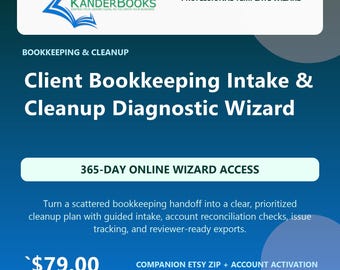 Kreator diagnostyki i czyszczenia danych księgowych klientów KanderBooks | Dostęp online przez 365 dni