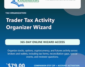 Kreator organizacji aktywności podatkowej Trader KanderBooks | Dostęp online przez 365 dni