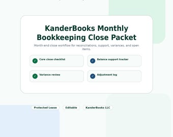 KanderBooks Miesięczny pakiet zamykający księgowość – wydanie 2026