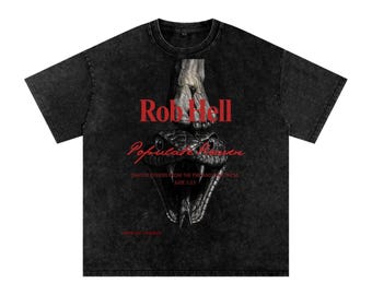 Camiseta "Rob Hell, Populate Heaven" - Vermelha