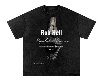 Camiseta Rob Hell, Populate Heaven - Branca