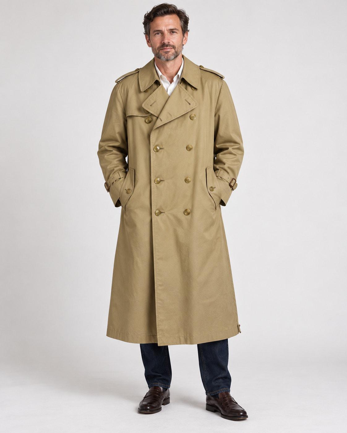 Mens Vintage Trench Coats Gabardine - Etsy