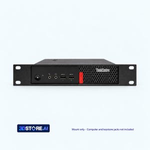 Lenovo ThinkCentre M710q, M720q, M910q Tiny Rack Mount | 10 Zoll, 1 HE | Keystone-Optionen
