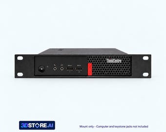 Lenovo ThinkCentre M710q M720q M910q Tiny Rack Mount | 10-Inch 1U | Keystone Options