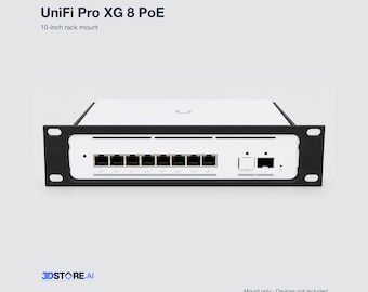 UniFi Pro XG 8 PoE Rack Mount – 10-Inch, USW-Pro-XG-8-PoE