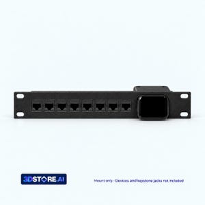 JetKVM + montaggio su rack Keystone - Rack da 10 pollici - Scegli il layout