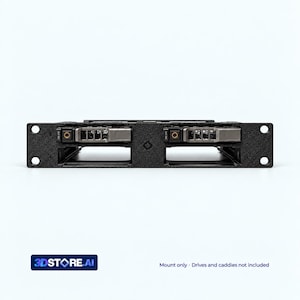 Quad 2.5-inch HDD SSD Caddy Mount | 10-inch 1U Rack (Dell R730/R630/T640/T630)