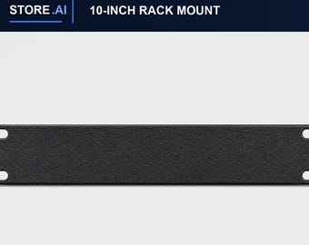 Panel ciego de 1U para racks de 10 pulgadas – PETG negro