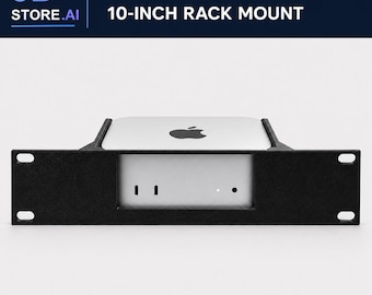 Soporte para rack Mac mini M4 / M4 Pro – 10 pulgadas, PETG negro