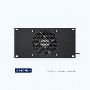 120mm Fan Rack Mount | 10-Inch 3U Honeycomb Panel | Black or White PETG
