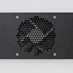 Soporte para ventilador de 120 mm para racks de 10 pulgadas / Panel de nido de abeja 3U / PETG negro imagen 2