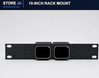 JetKVM para montaje en rack para 2 dispositivos – 10 pulgadas, PETG negro