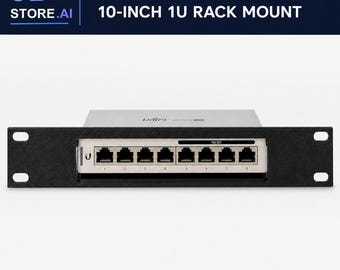 UniFi US-8-60W para montaje en rack – 10 pulgadas, PETG negro
