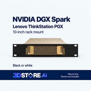 Soporte para rack NVIDIA DGX Spark / Lenovo ThinkStation PGX - 10 pulgadas, negro o blanco