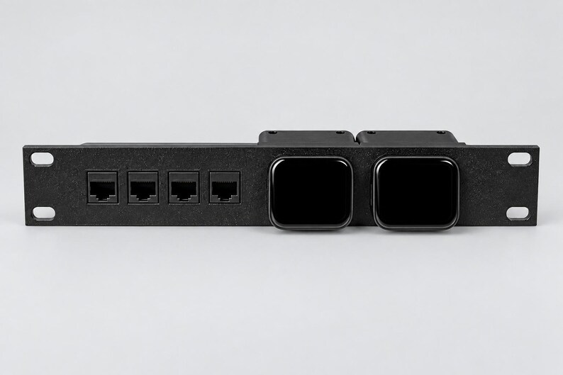 JetKVM + Keystone Rack Mount - 10 Inch Rack - Choose Layout image 4