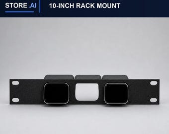 JetKVM para montaje en rack para 3 dispositivos – 10 pulgadas, PETG negro