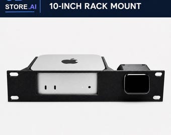 Soporte para rack de 10 pulgadas para Mac mini M4 / M4 Pro + JetKVM
